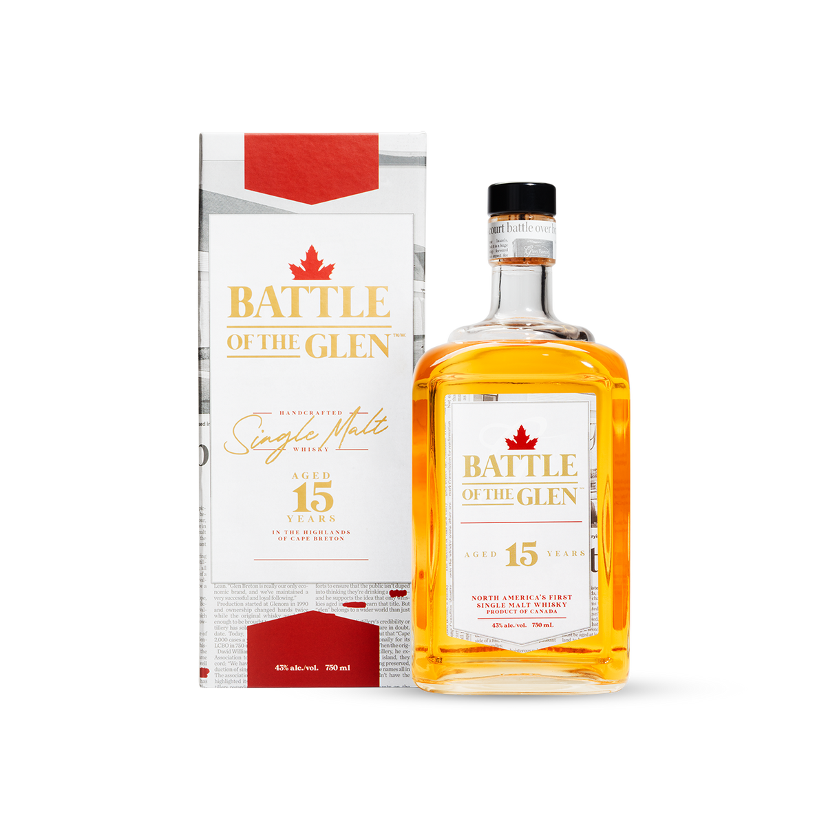 15 Year Old Battle of the Glen Single Malt Whisky