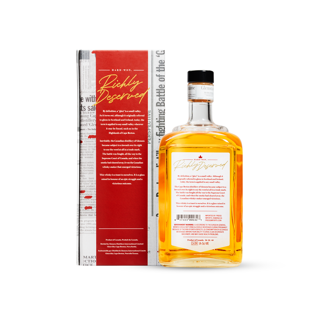 15 Year Old Battle of the Glen Single Malt Whisky
