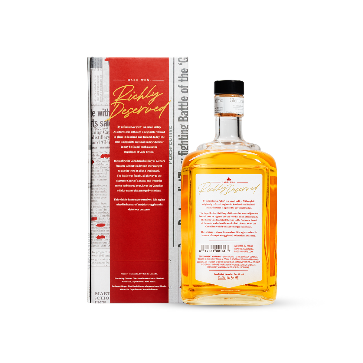 15 Year Old Battle of the Glen Single Malt Whisky