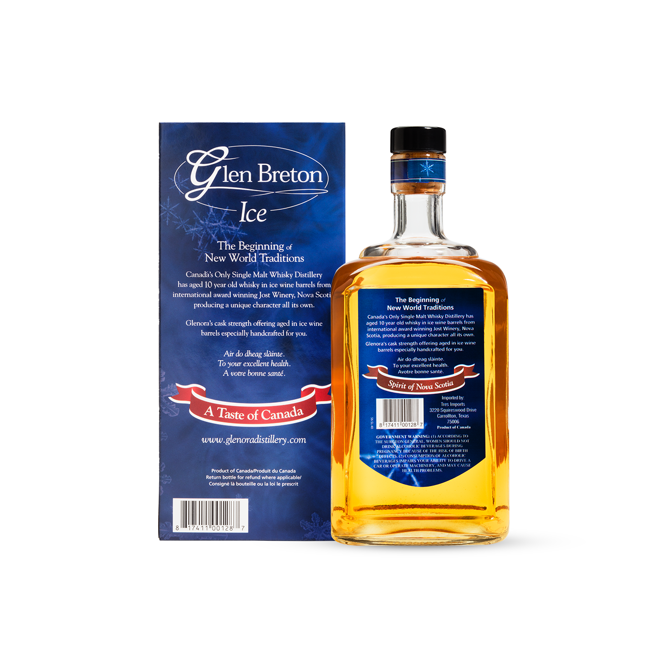 Single Malt Ice Whisky 10 Year Old Glen Breton Rare
